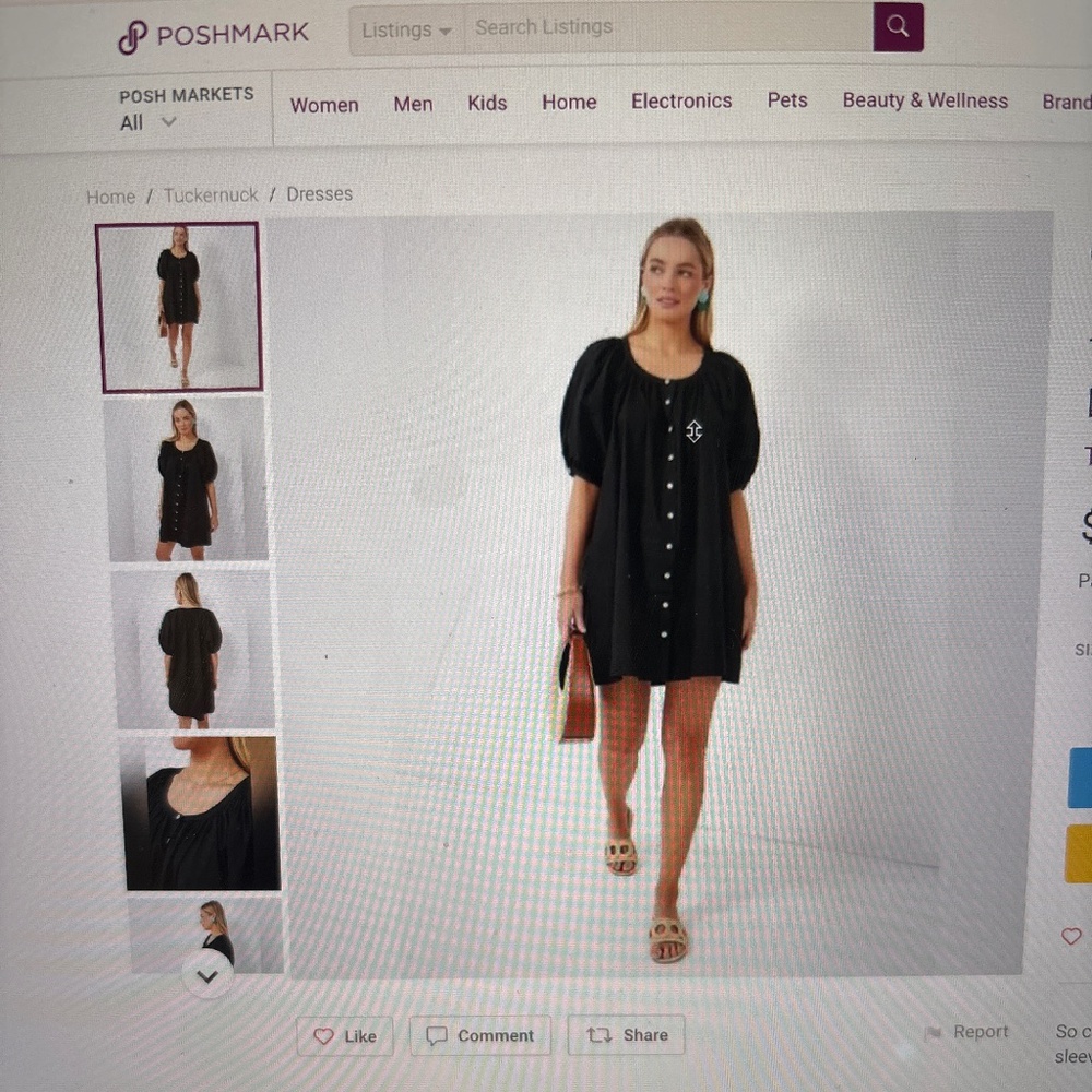 Tuckernuck, black cassia dress NWT